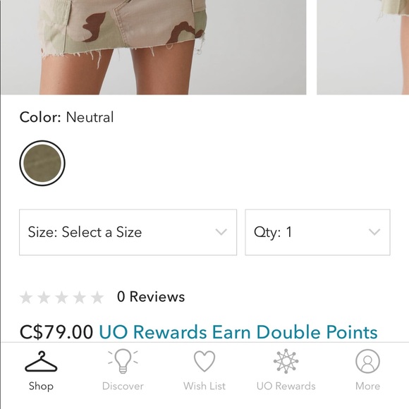 Urban Outfitters camouflage skirt - Picture 4 of 4